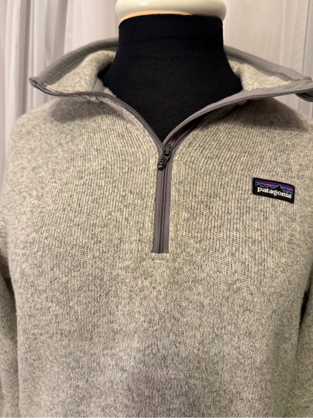 Patagonia Women's Better Sweater 1/4-Zip Fleece - Natural Oatmeal Small - Picture 3 of 10